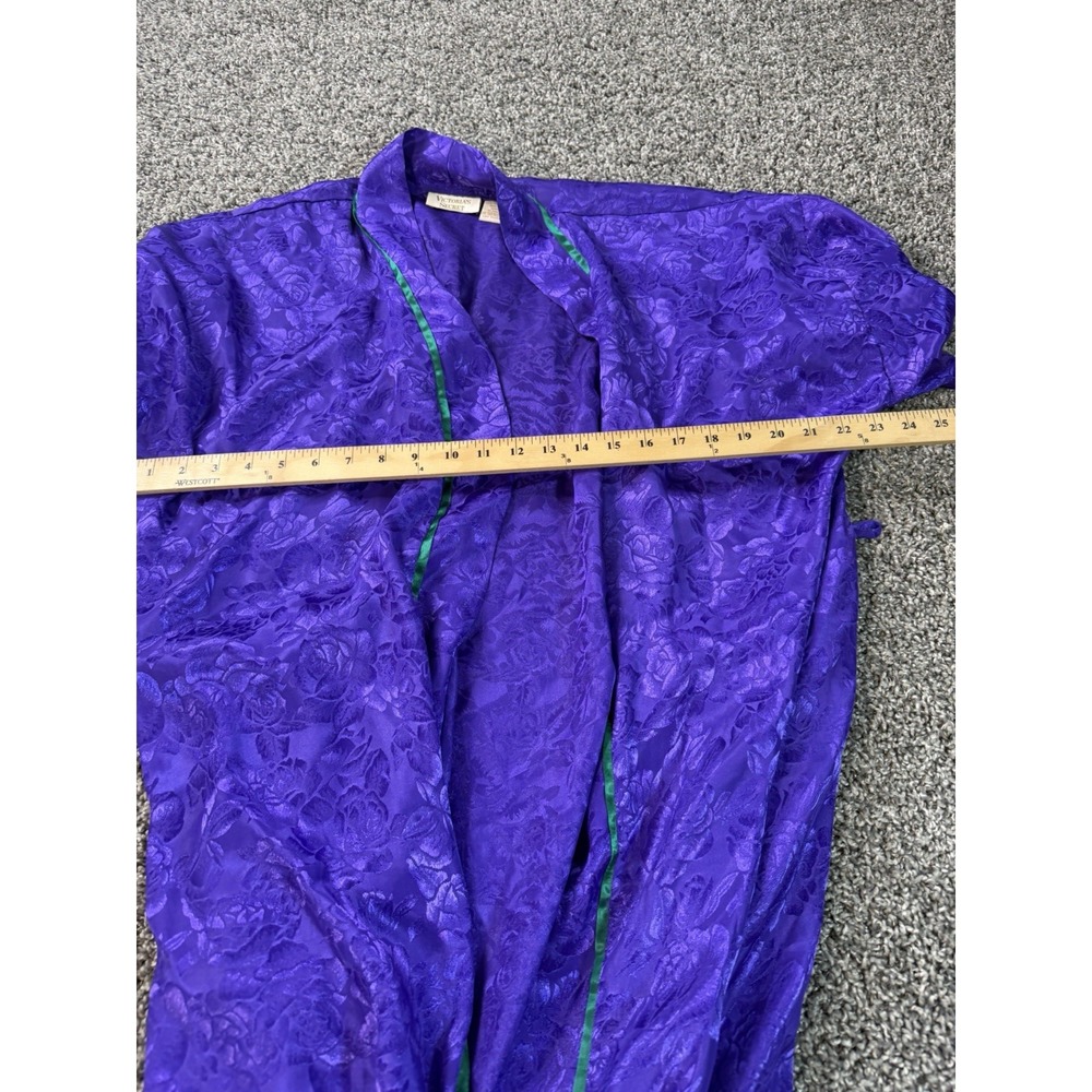 Vintage 90s Victoria's Secret Gold Label Robe Women's Size OS Purple - Picture 6 of 9
